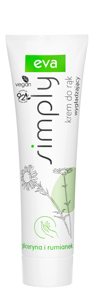 EVA SIMPLY Wygładzający krem do rąk gliceryna i rumianek